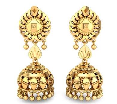 Antique Gold Jhumka