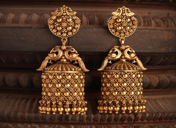 Antique Gold Jhumka