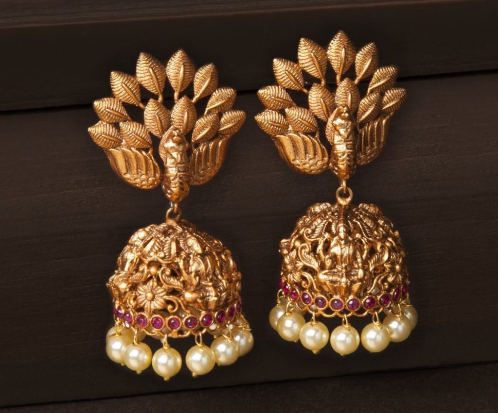 Antique Gold Jhumka