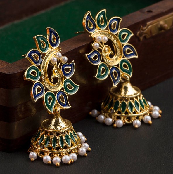 Antique Gold Jhumka