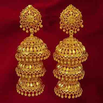 Antique Gold Jhumka