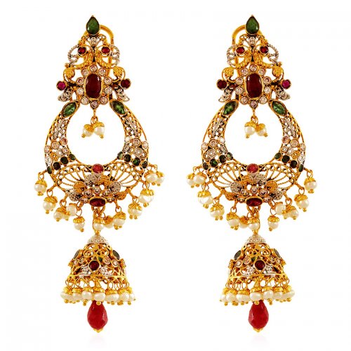 Trendy Chand Bali Earrings Designs - Dhanalakshmi Jewellers