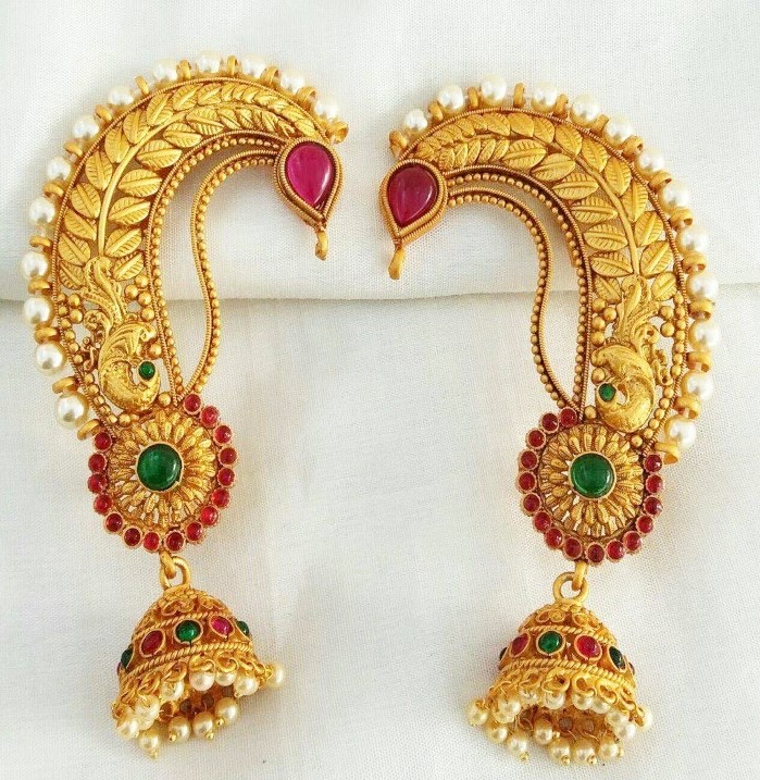 Gold Ear Cuff Earrings