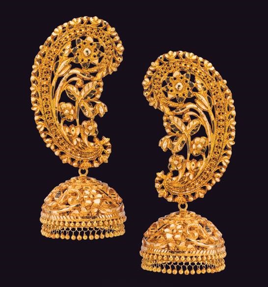 Gold Ear Cuff Earrings