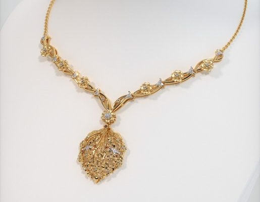 15 grams gold necklace | Dhanalakshmi Jewellers