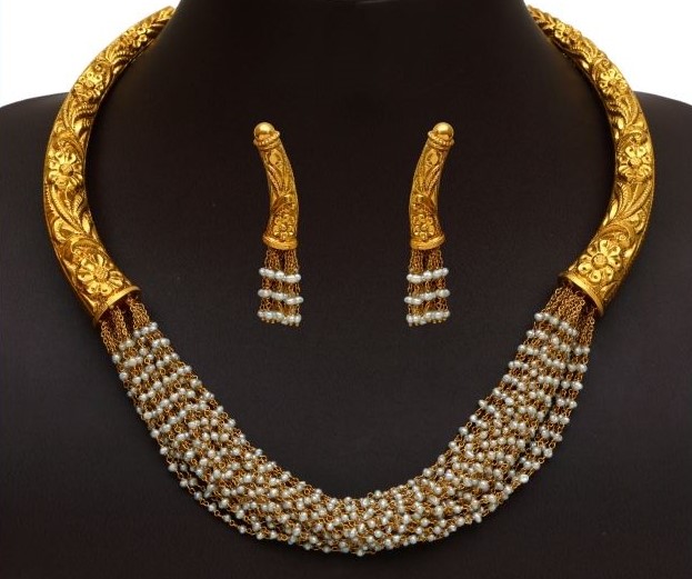 Gold Necklace Set 