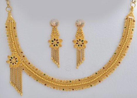 Gold Necklace Set 