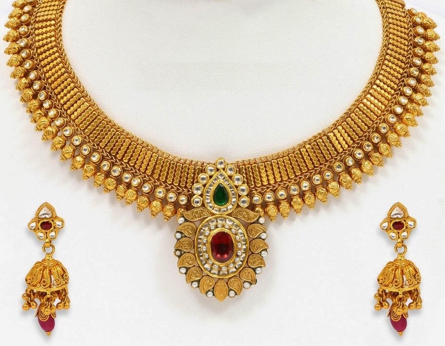 Gold Necklace Set 