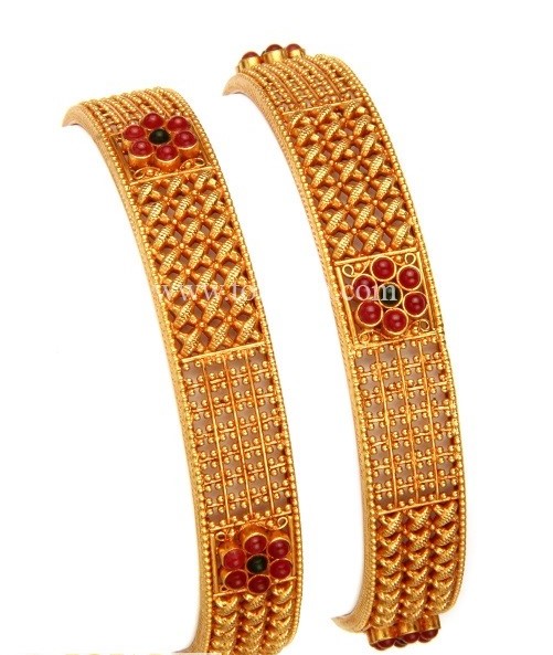 Gold Bangles designs in 40 grams