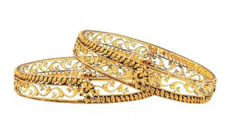 Gold Bangles designs in 40 grams