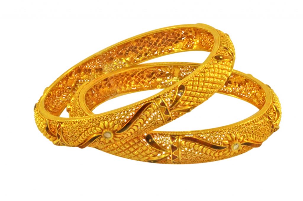 Gold Bangles designs in 40 grams