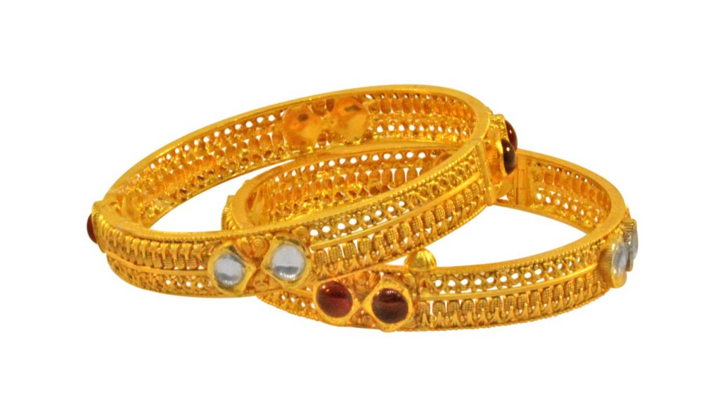 Gold Bangles designs in 40 grams