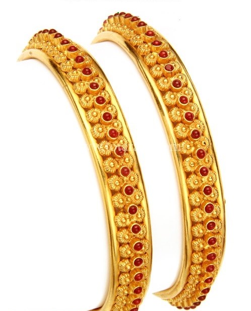 Gold Bangles designs in 40 grams