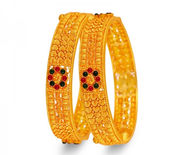 Gold Bangles designs in 40 grams