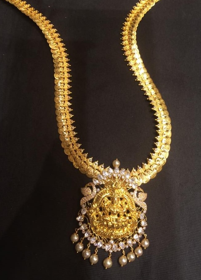 Kasu Mala Necklace with Pendants - Dhanalakshmi Jewellers