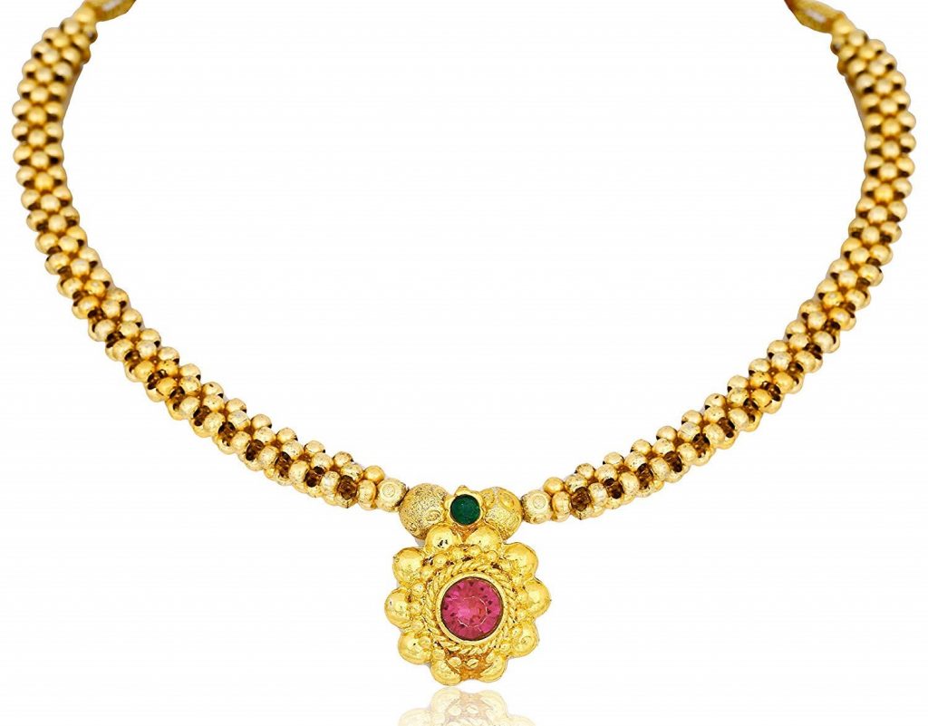 22k Gold Thushi Necklace