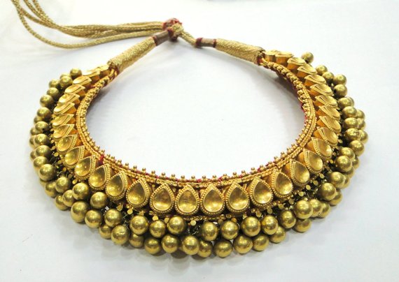 22k Gold Thushi Necklace