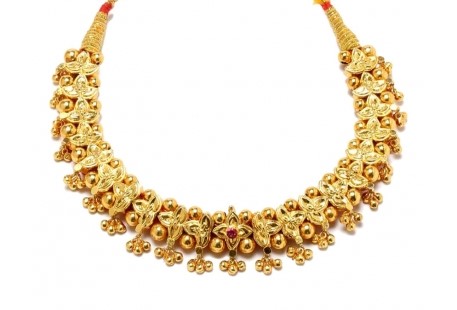 22k Gold Thushi Necklace