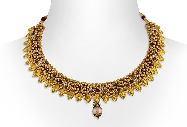 22k Gold Thushi Necklace