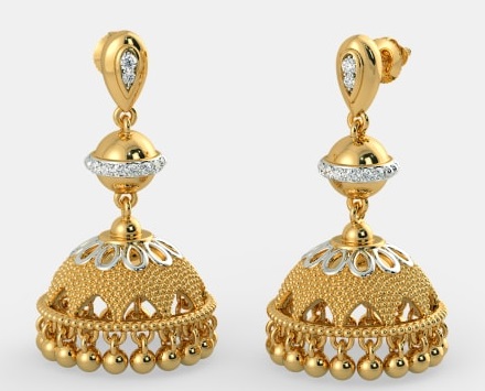 Gold Jhumkas