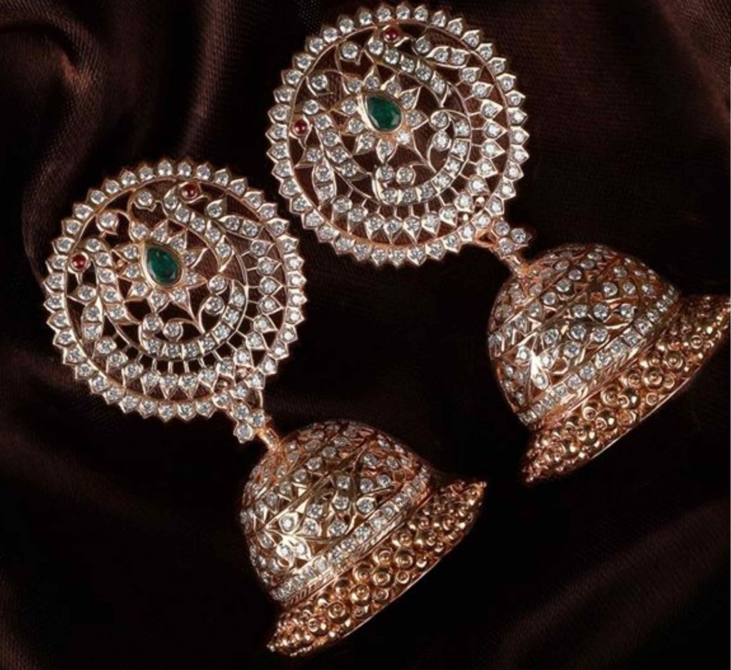 Diamond Jhumkas