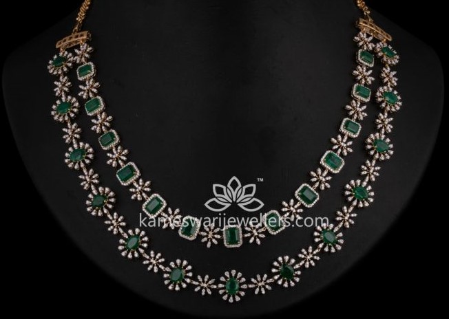 Emerald Diamond Necklace