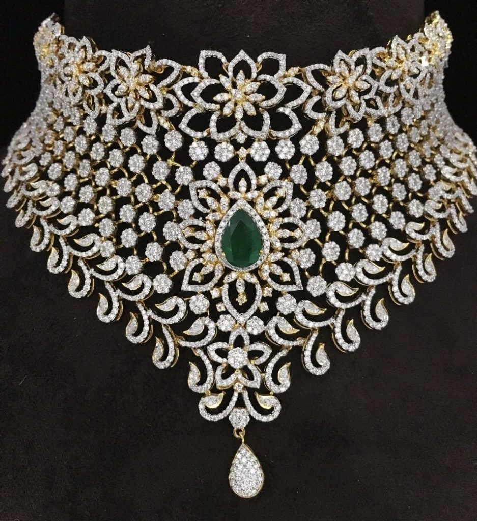 Emerald Diamond Necklace