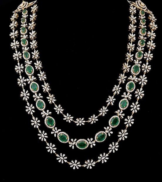 Emerald Diamond Necklace