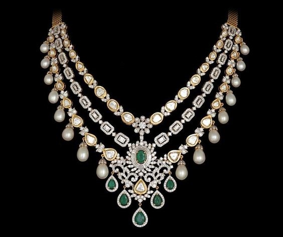 Emerald Diamond Necklace