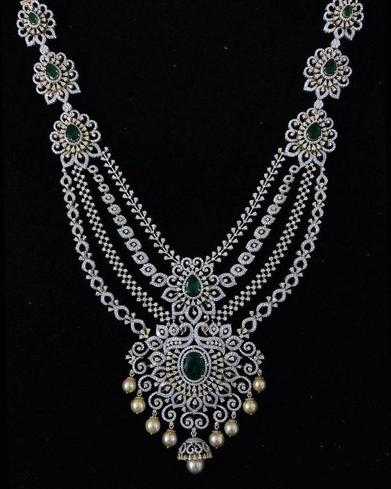 Emerald Diamond Necklace