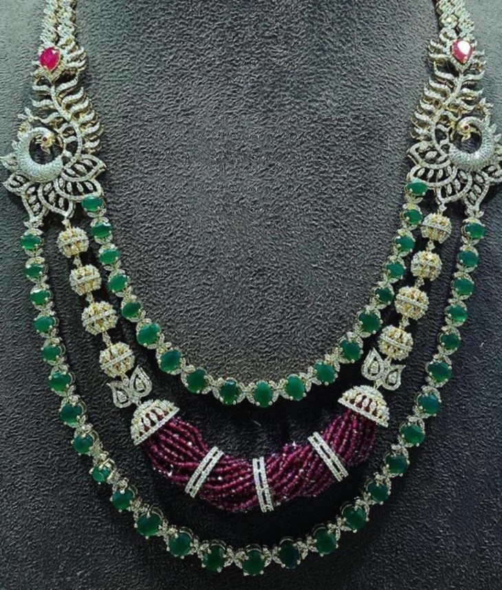 Emerald Diamond Necklace