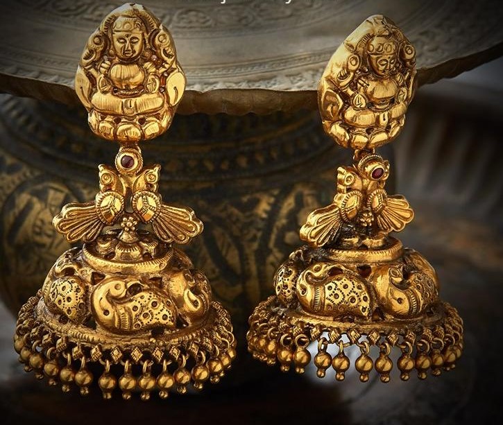 Gold Jhumka|Latest Gold Jhumka