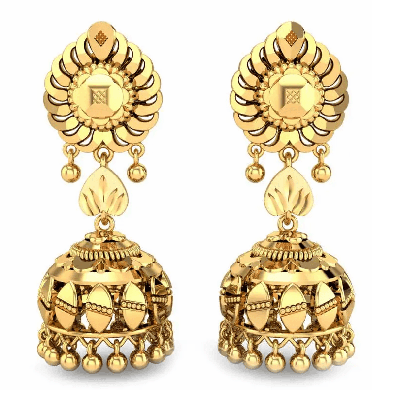 Gold Jhumkas