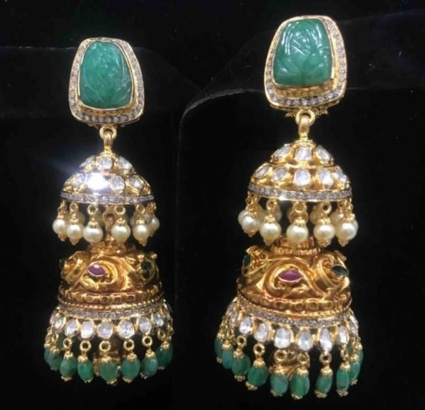 Gold Jhumka|Latest Gold Jhumka Designs