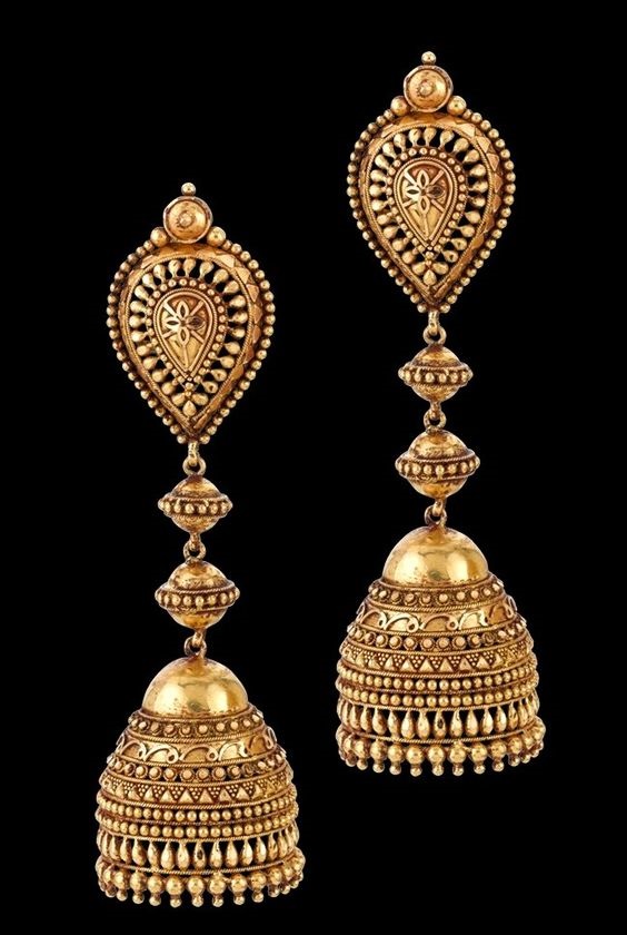 Gold Jhumkas