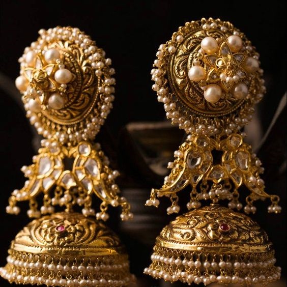 Gold Jhumkas