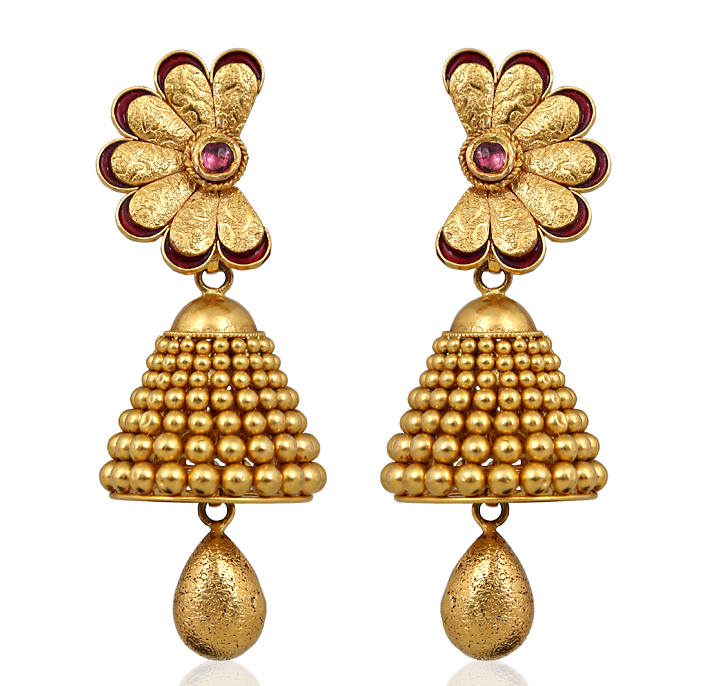 Gold Jhumkas