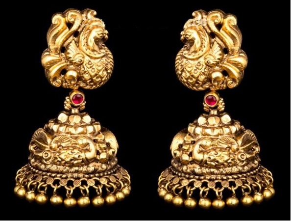 Gold Jhumkas