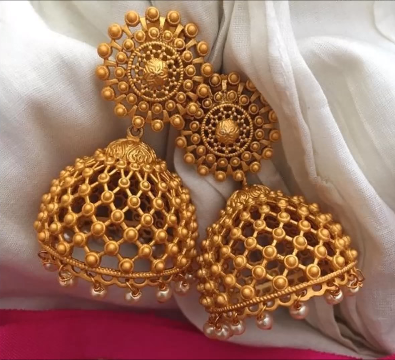 Latest Gold Jhumka Designs - Dhanalakshmi Jewellers