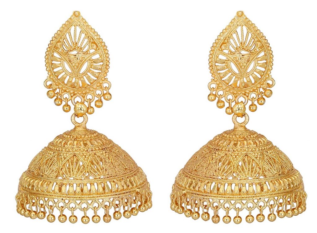 Gold Jhumkas