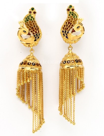 Gold Jhumkas