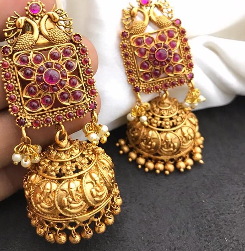 Gold Jhumka|Latest Gold Jhumka Designs