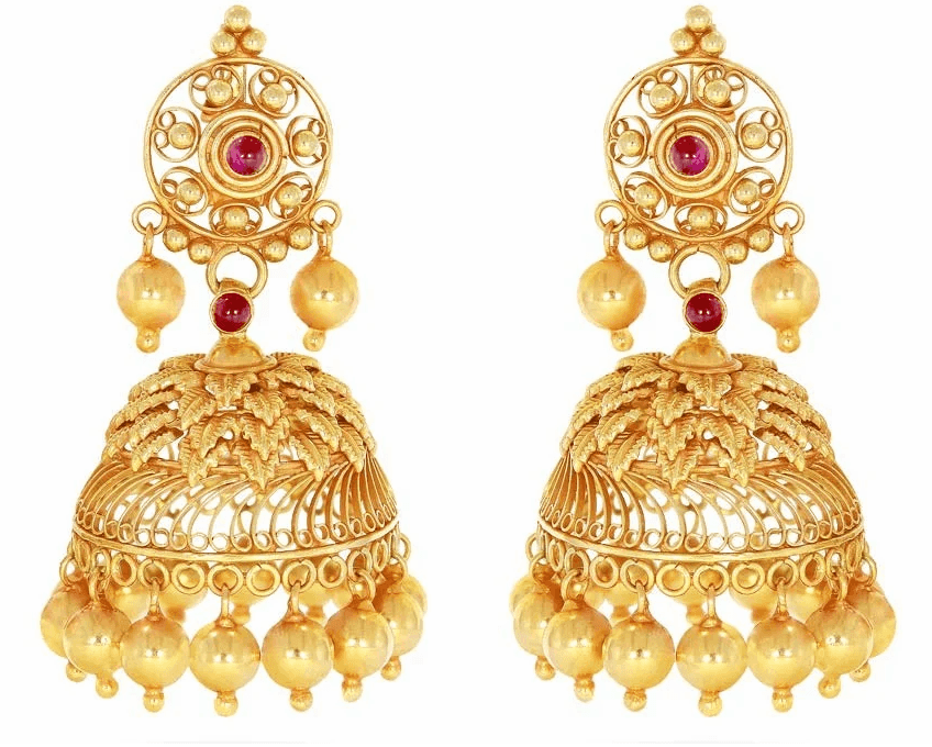 Gold Jhumkas