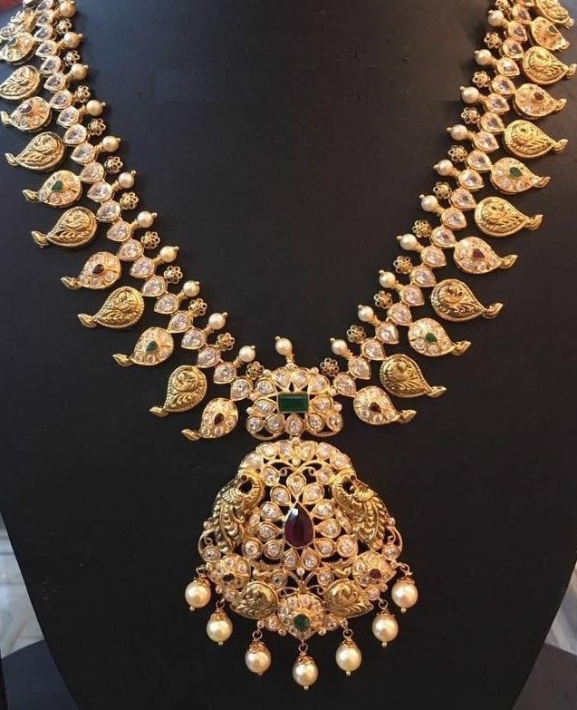 Long Gold Haara - Styles and Designs - Dhanalakshmi Jewellers