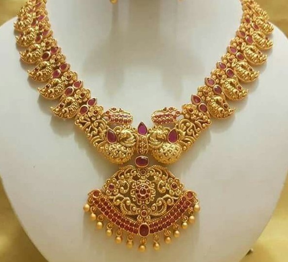 Chettinad Jewelry | Dhanalakshmi Jewelers | Mango mala