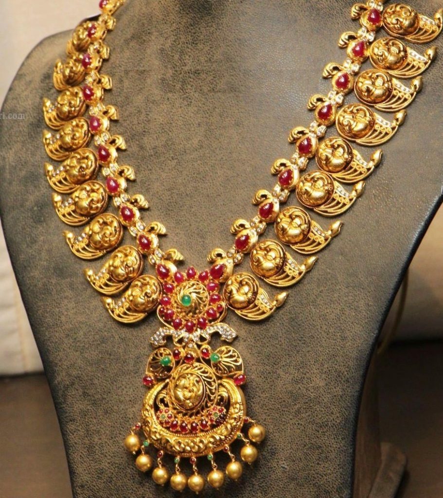 Chettinad Jewelry | Dhanalakshmi Jewelers | Mango mala