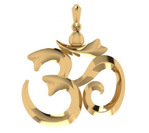 Om Gold Pendant