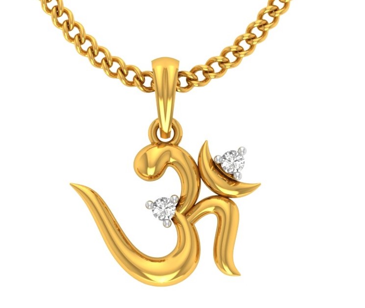 Om Gold Pendant