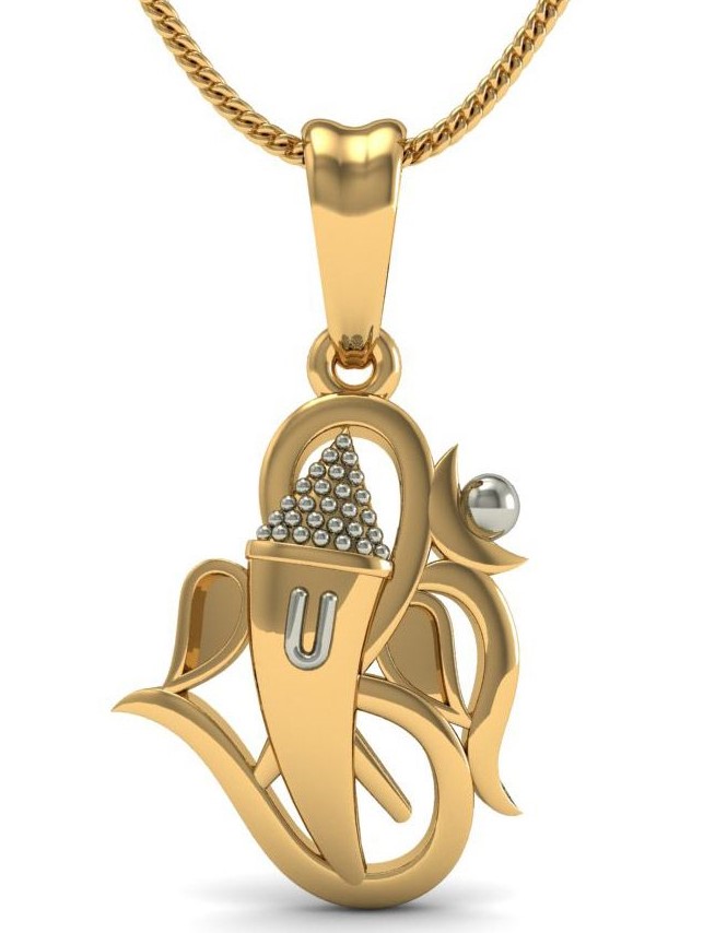 Om Gold Pendant