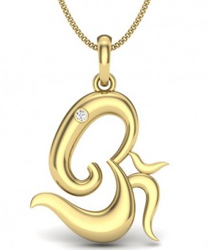 Om Gold Pendant